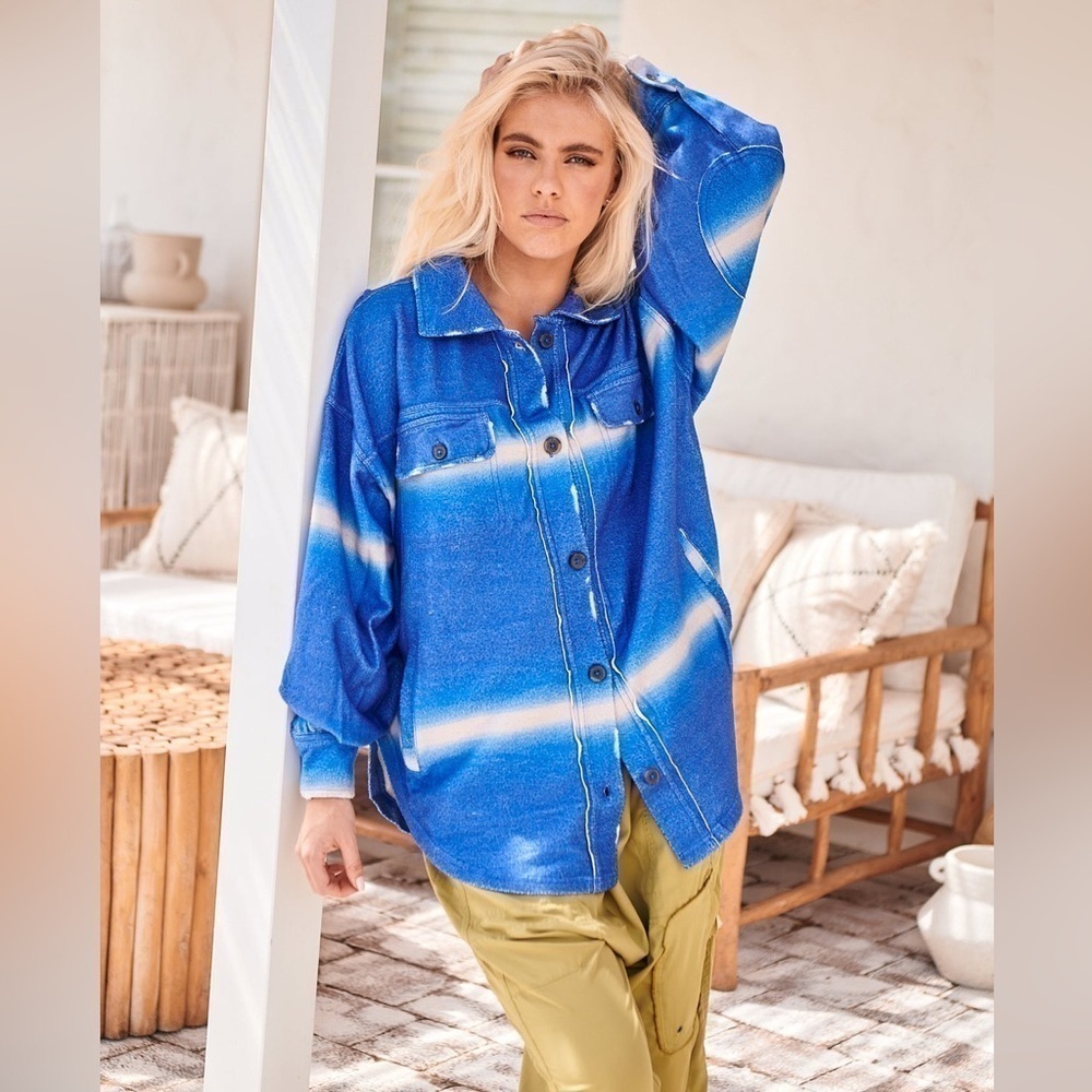 NWT Free People Ruby Deep Sea Jacket